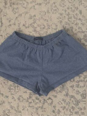 Brandy Melville Heather Blue Knit Shorts